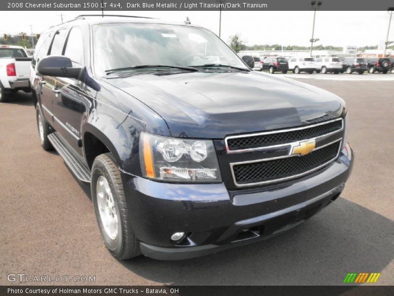 Dark Blue Metallic / Light Titanium/Dark Titanium 2008 Chevrolet Suburban 1500 LT 4x4