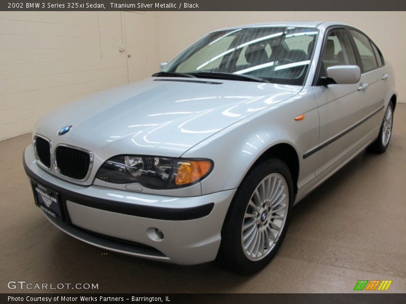 Titanium Silver Metallic / Black 2002 BMW 3 Series 325xi Sedan