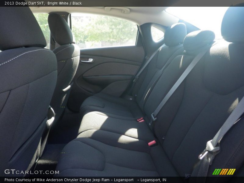 Bright White / Black 2013 Dodge Dart SXT