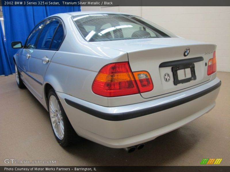 Titanium Silver Metallic / Black 2002 BMW 3 Series 325xi Sedan
