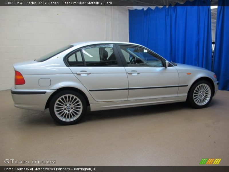 Titanium Silver Metallic / Black 2002 BMW 3 Series 325xi Sedan