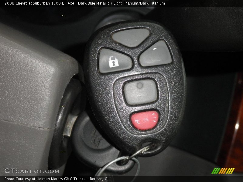 Dark Blue Metallic / Light Titanium/Dark Titanium 2008 Chevrolet Suburban 1500 LT 4x4