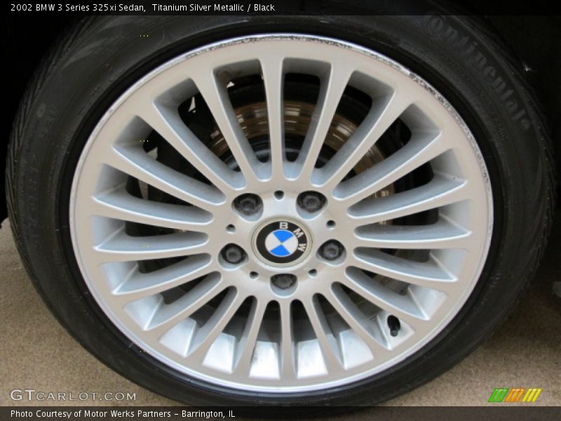 Titanium Silver Metallic / Black 2002 BMW 3 Series 325xi Sedan