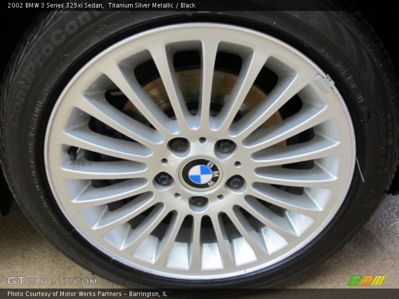 Titanium Silver Metallic / Black 2002 BMW 3 Series 325xi Sedan