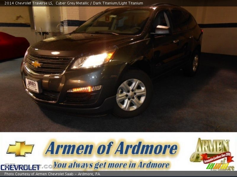 Cyber Grey Metallic / Dark Titanium/Light Titanium 2014 Chevrolet Traverse LS