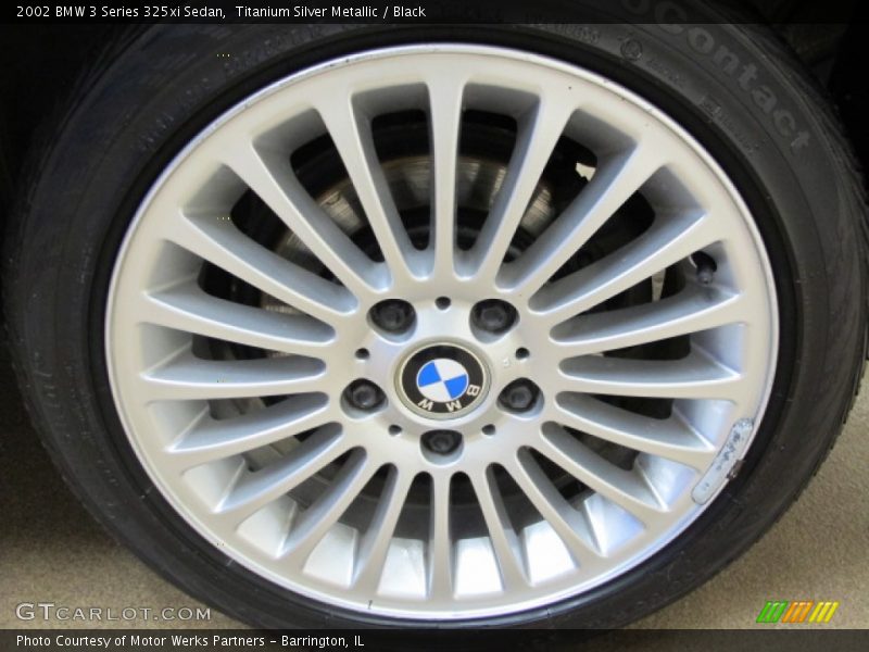 Titanium Silver Metallic / Black 2002 BMW 3 Series 325xi Sedan