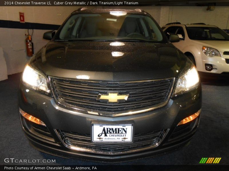 Cyber Grey Metallic / Dark Titanium/Light Titanium 2014 Chevrolet Traverse LS