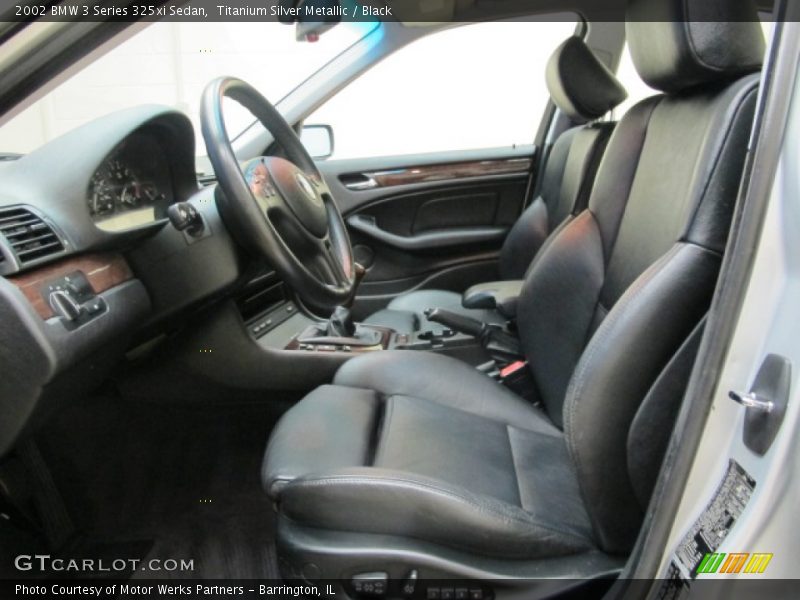 Titanium Silver Metallic / Black 2002 BMW 3 Series 325xi Sedan