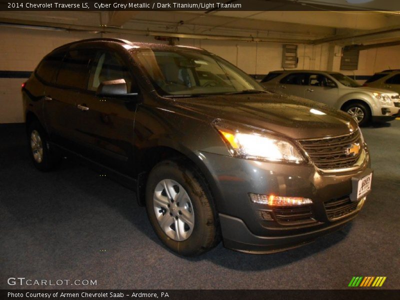 Cyber Grey Metallic / Dark Titanium/Light Titanium 2014 Chevrolet Traverse LS