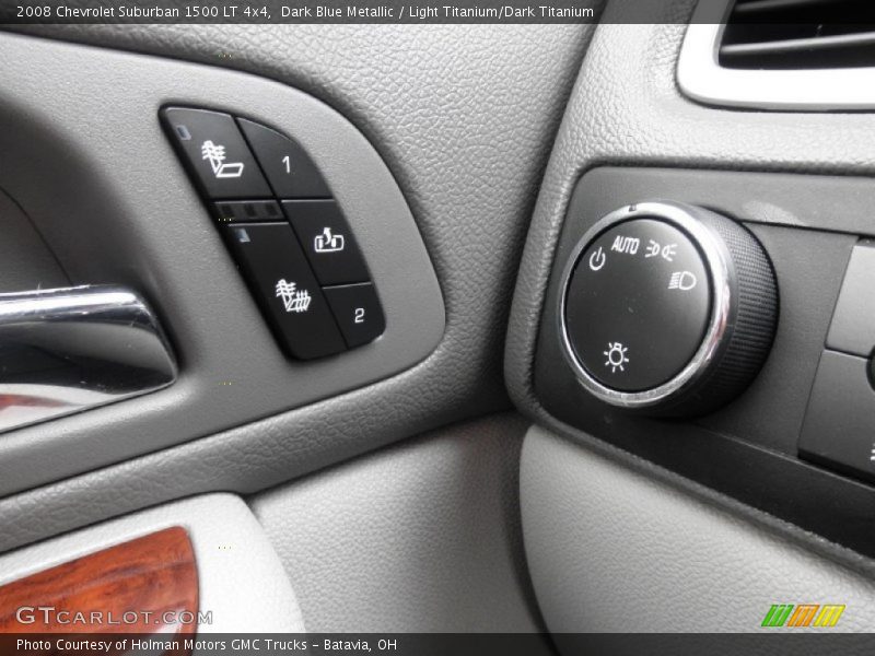 Dark Blue Metallic / Light Titanium/Dark Titanium 2008 Chevrolet Suburban 1500 LT 4x4