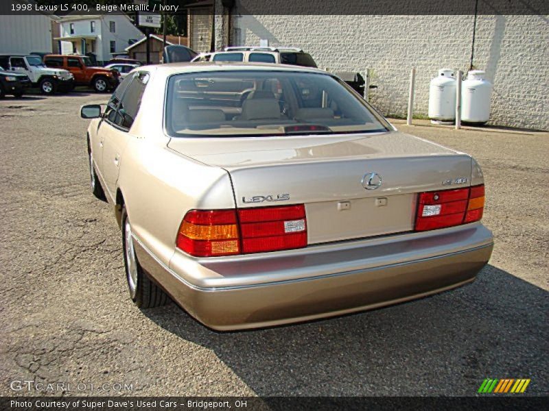 Beige Metallic / Ivory 1998 Lexus LS 400
