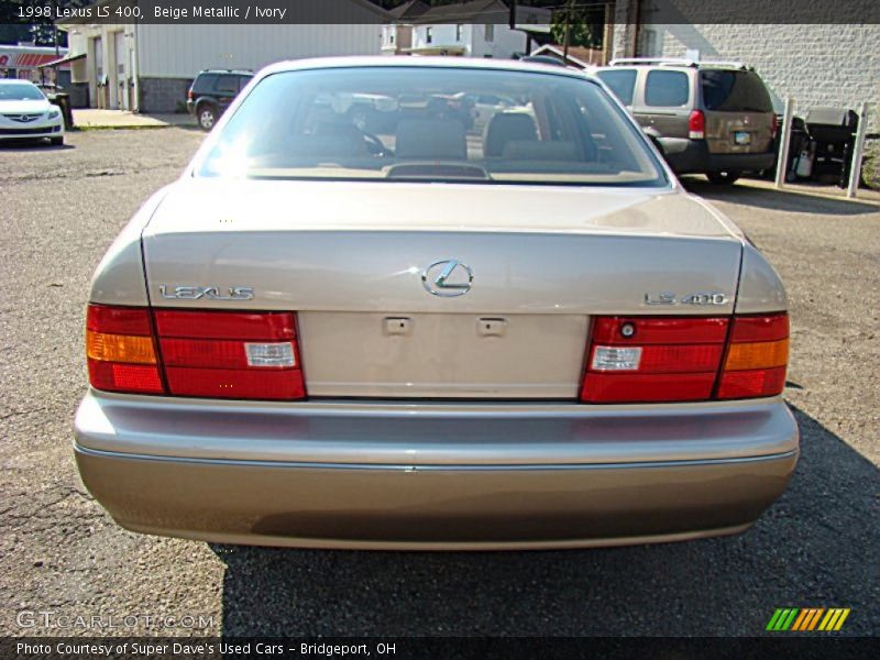 Beige Metallic / Ivory 1998 Lexus LS 400