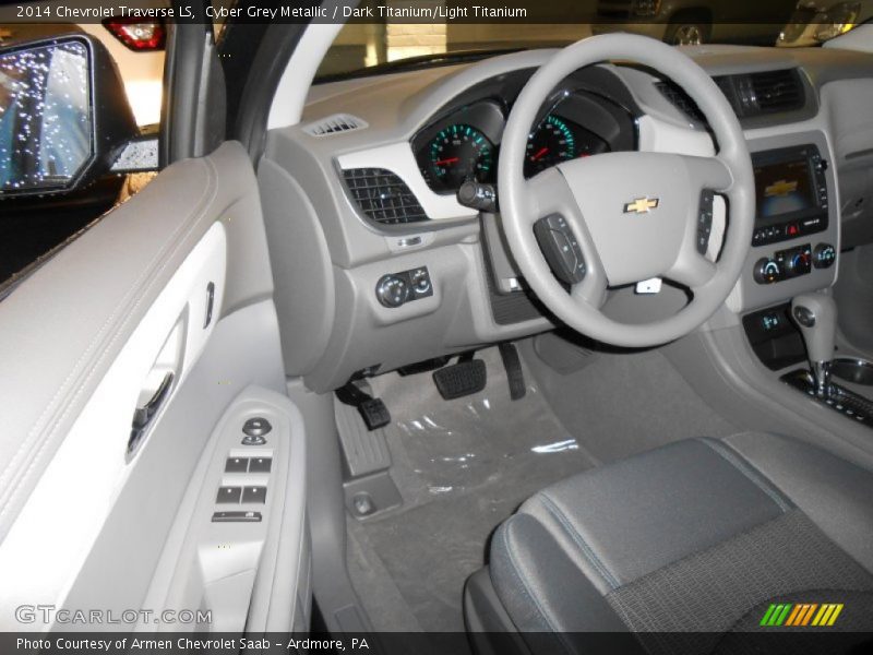 Cyber Grey Metallic / Dark Titanium/Light Titanium 2014 Chevrolet Traverse LS