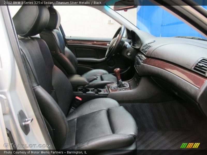 Titanium Silver Metallic / Black 2002 BMW 3 Series 325xi Sedan