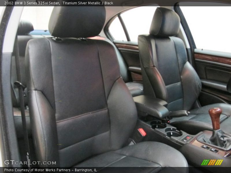 Titanium Silver Metallic / Black 2002 BMW 3 Series 325xi Sedan
