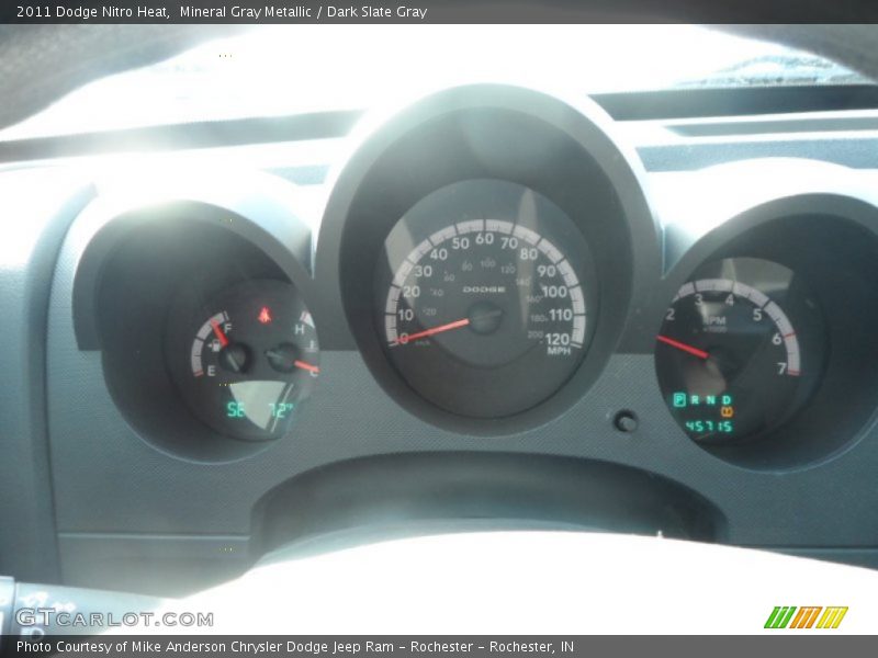 Mineral Gray Metallic / Dark Slate Gray 2011 Dodge Nitro Heat