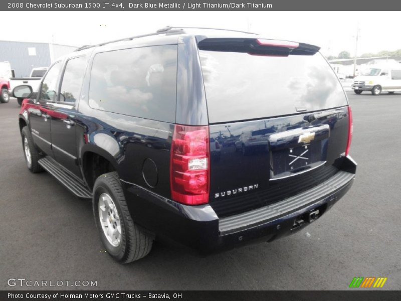 Dark Blue Metallic / Light Titanium/Dark Titanium 2008 Chevrolet Suburban 1500 LT 4x4