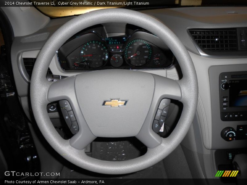 Cyber Grey Metallic / Dark Titanium/Light Titanium 2014 Chevrolet Traverse LS