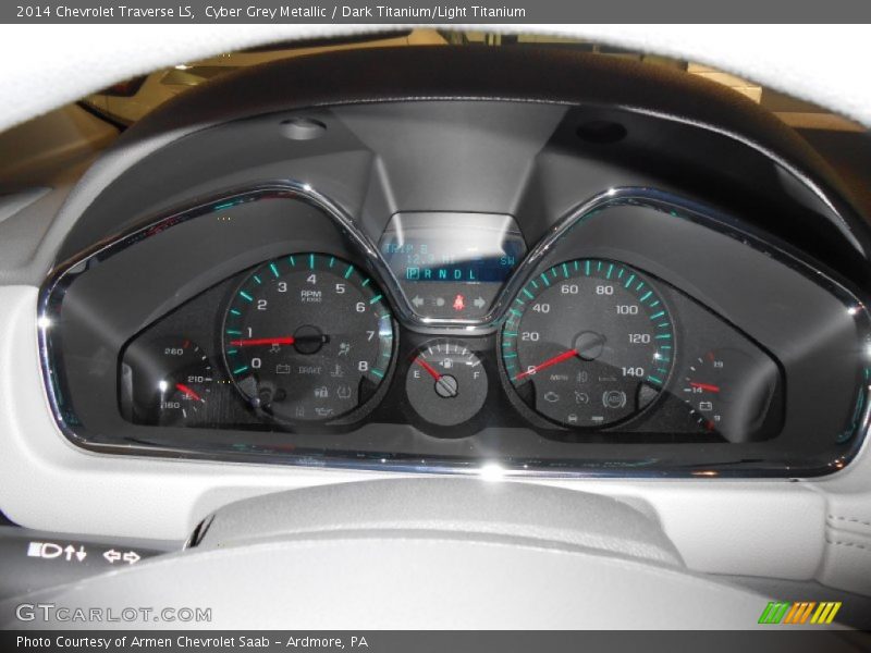 Cyber Grey Metallic / Dark Titanium/Light Titanium 2014 Chevrolet Traverse LS