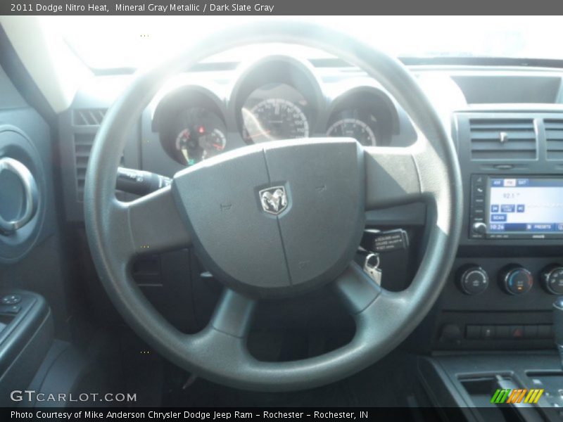 Mineral Gray Metallic / Dark Slate Gray 2011 Dodge Nitro Heat