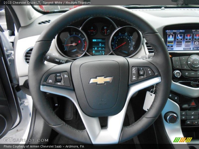 Summit White / Medium Titanium 2013 Chevrolet Cruze LT