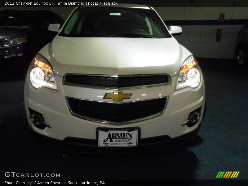 White Diamond Tricoat / Jet Black 2013 Chevrolet Equinox LT