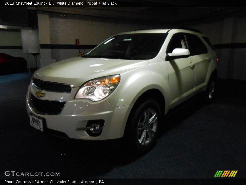 White Diamond Tricoat / Jet Black 2013 Chevrolet Equinox LT