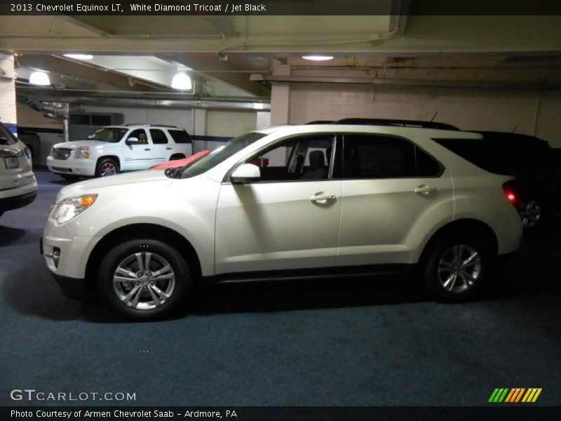 White Diamond Tricoat / Jet Black 2013 Chevrolet Equinox LT