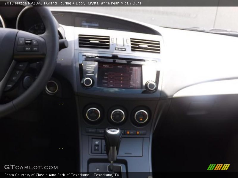 Crystal White Pearl Mica / Dune 2013 Mazda MAZDA3 i Grand Touring 4 Door