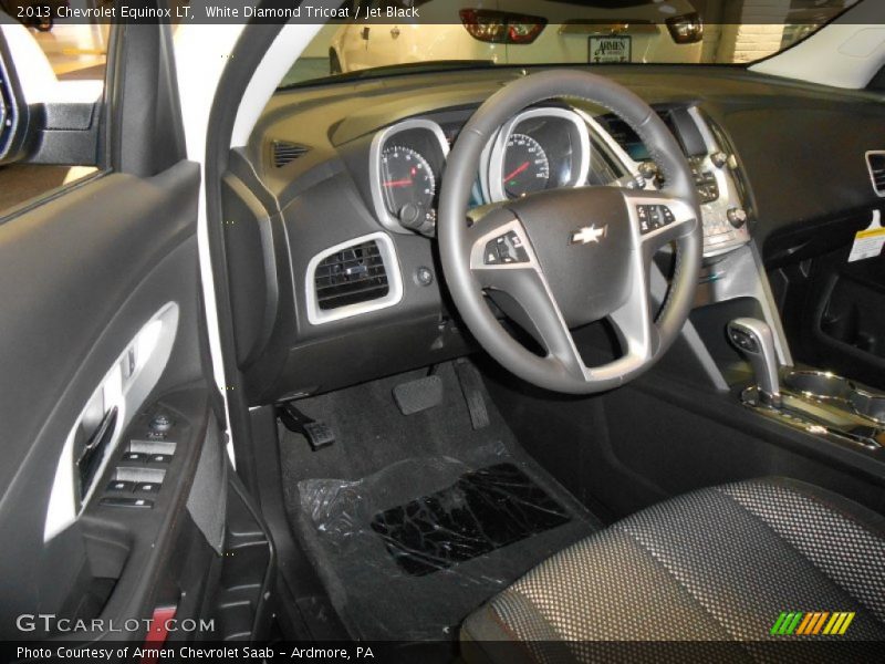 White Diamond Tricoat / Jet Black 2013 Chevrolet Equinox LT