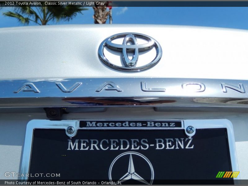 Classic Silver Metallic / Light Gray 2012 Toyota Avalon