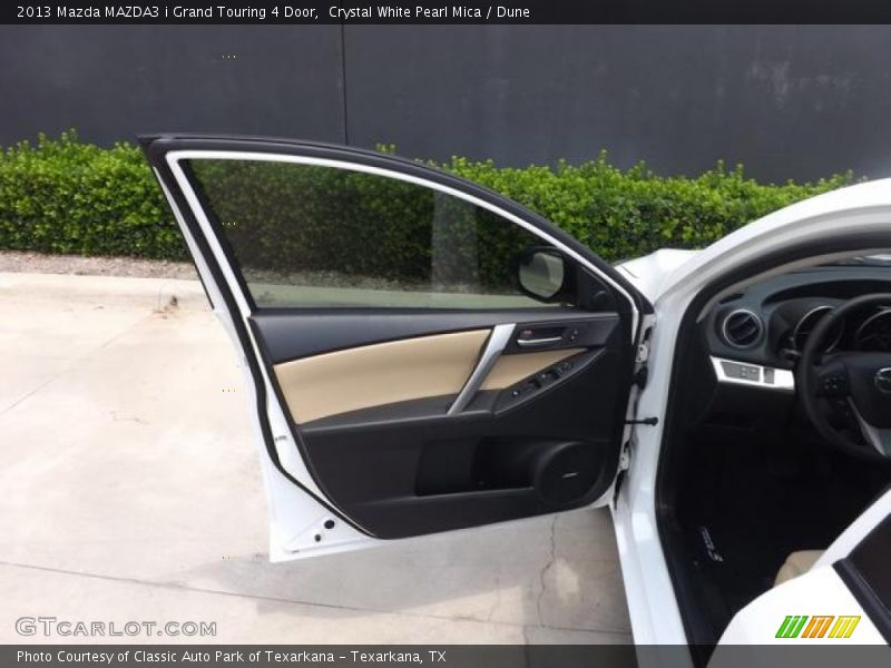 Crystal White Pearl Mica / Dune 2013 Mazda MAZDA3 i Grand Touring 4 Door