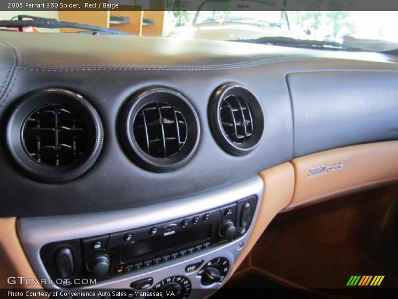 Red / Beige 2005 Ferrari 360 Spider