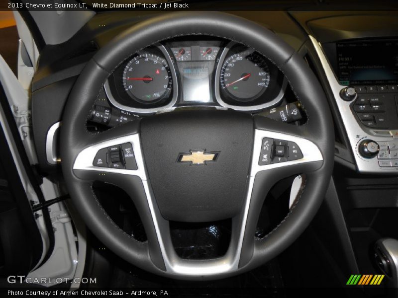 White Diamond Tricoat / Jet Black 2013 Chevrolet Equinox LT
