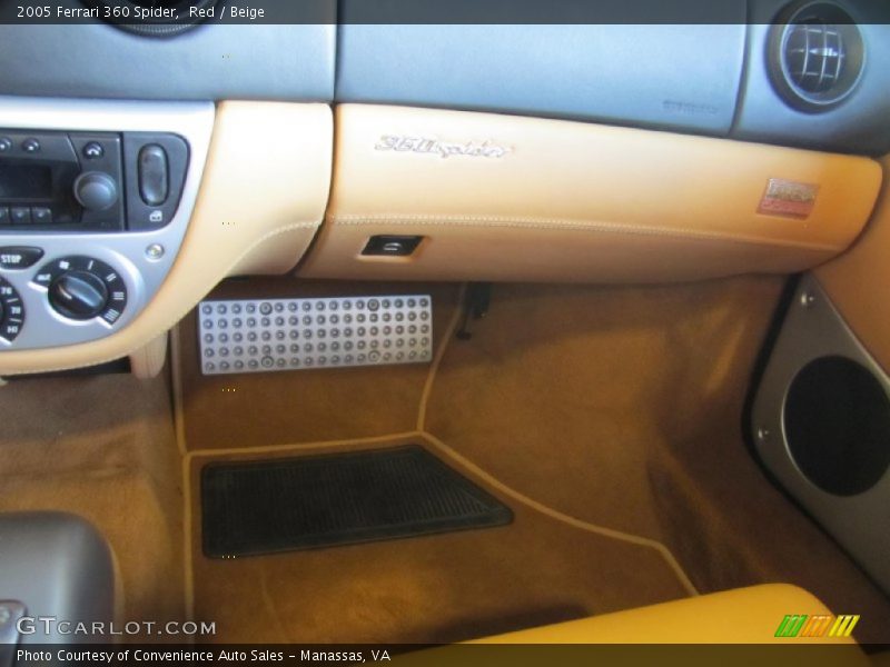Red / Beige 2005 Ferrari 360 Spider