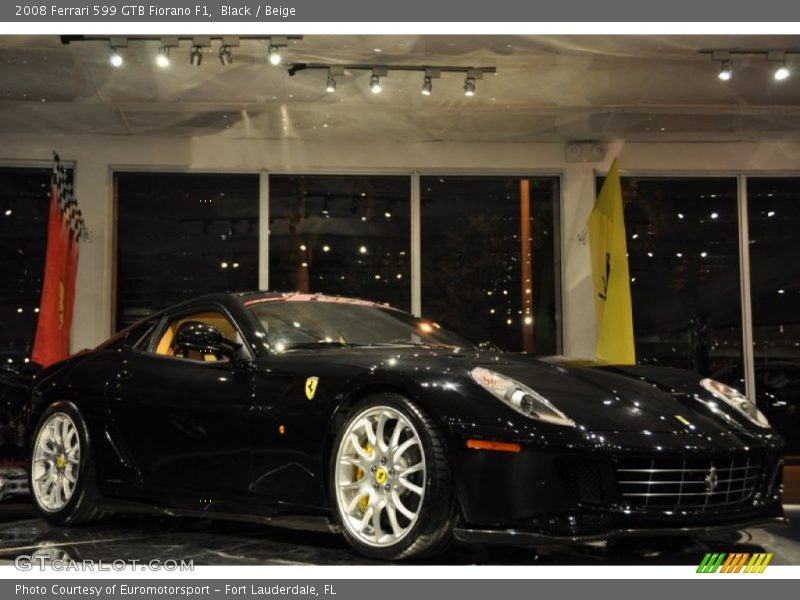 Black / Beige 2008 Ferrari 599 GTB Fiorano F1