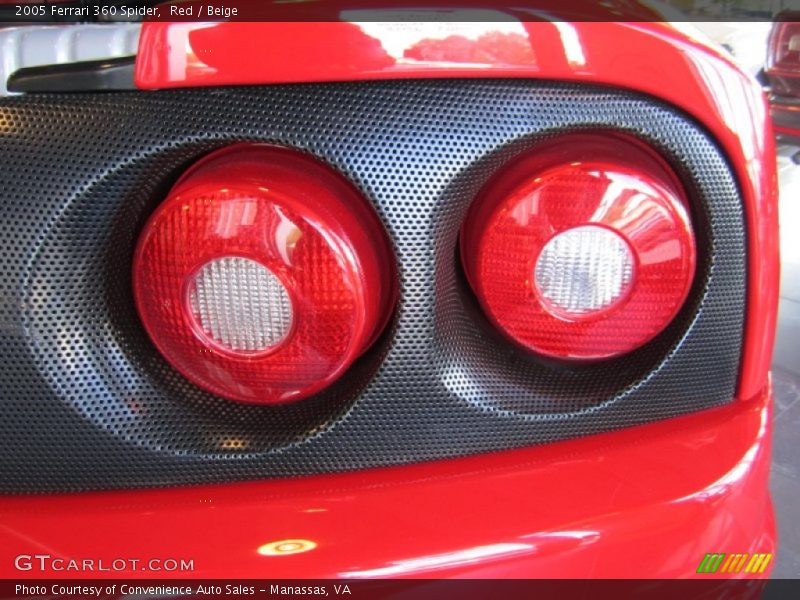 Red / Beige 2005 Ferrari 360 Spider