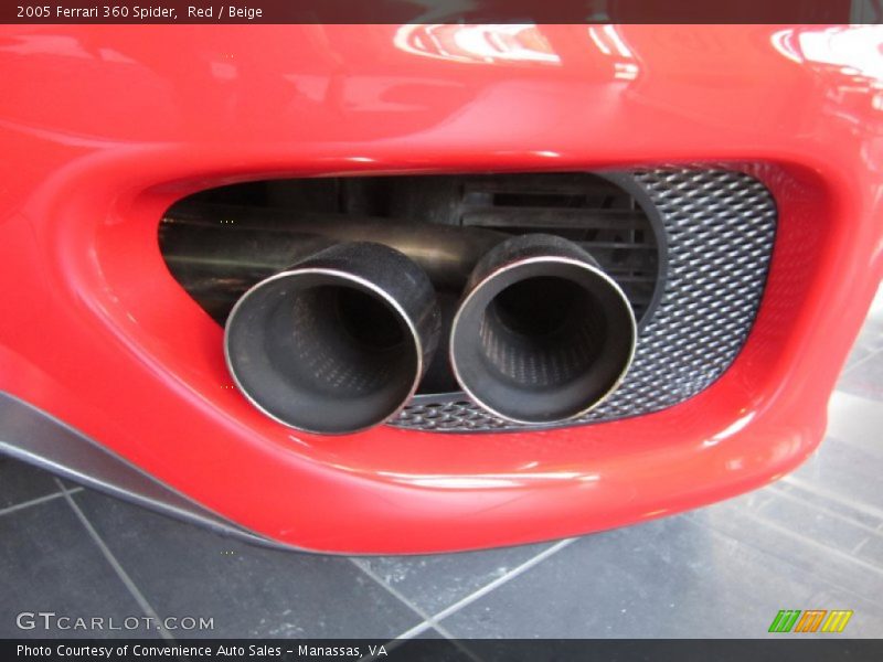 Exhaust of 2005 360 Spider