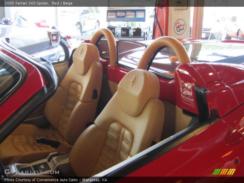 Red / Beige 2005 Ferrari 360 Spider