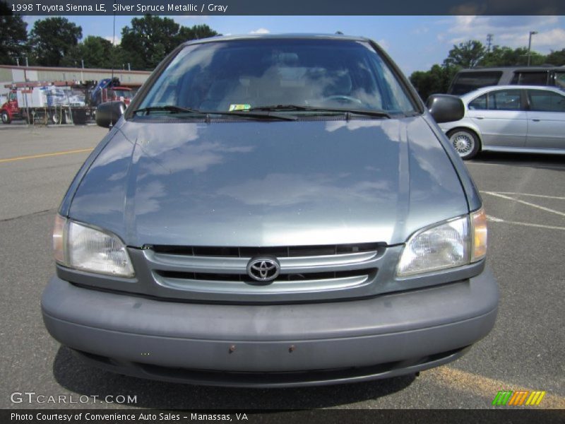 Silver Spruce Metallic / Gray 1998 Toyota Sienna LE