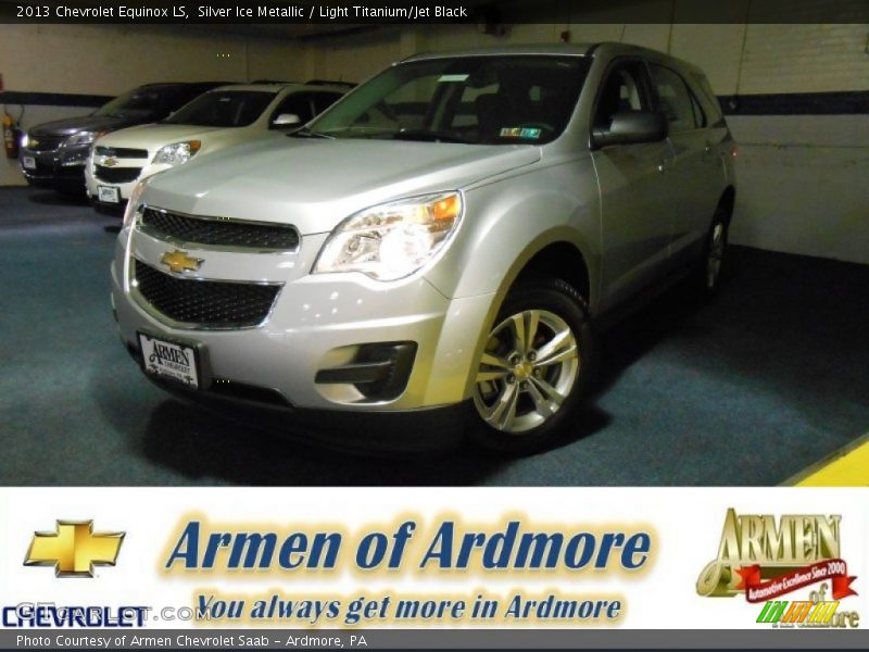 Silver Ice Metallic / Light Titanium/Jet Black 2013 Chevrolet Equinox LS