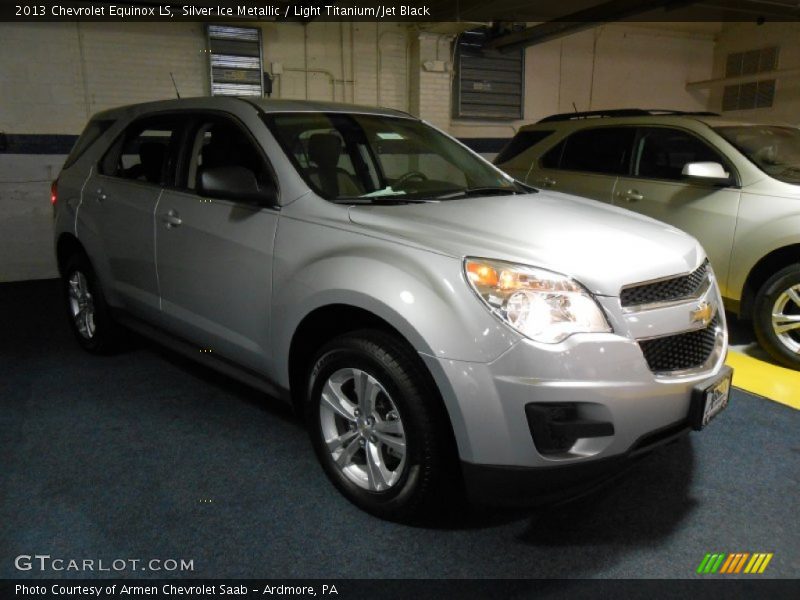Silver Ice Metallic / Light Titanium/Jet Black 2013 Chevrolet Equinox LS