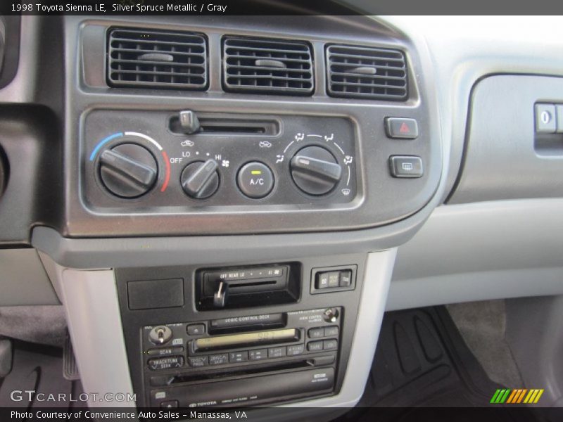 Silver Spruce Metallic / Gray 1998 Toyota Sienna LE