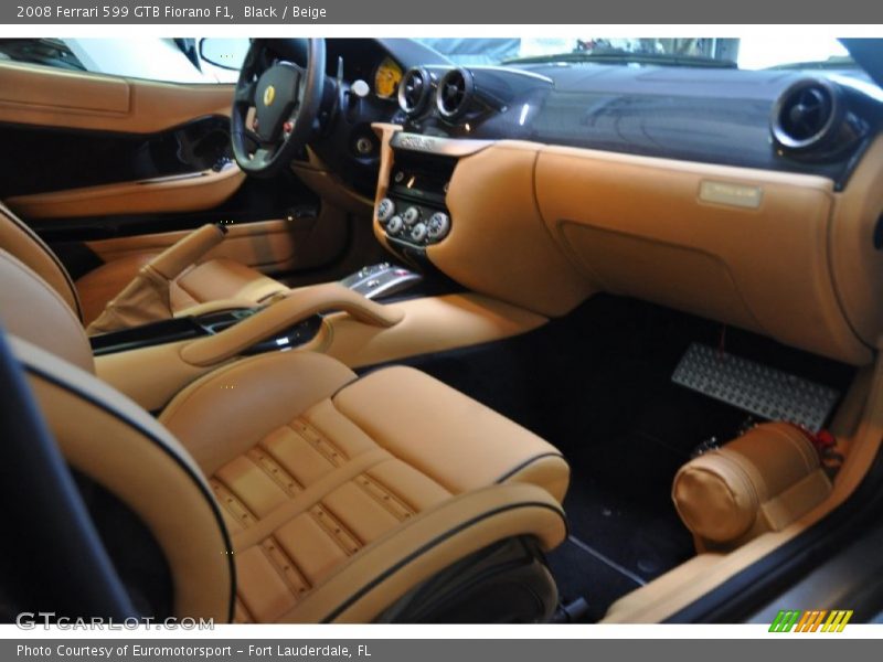Black / Beige 2008 Ferrari 599 GTB Fiorano F1
