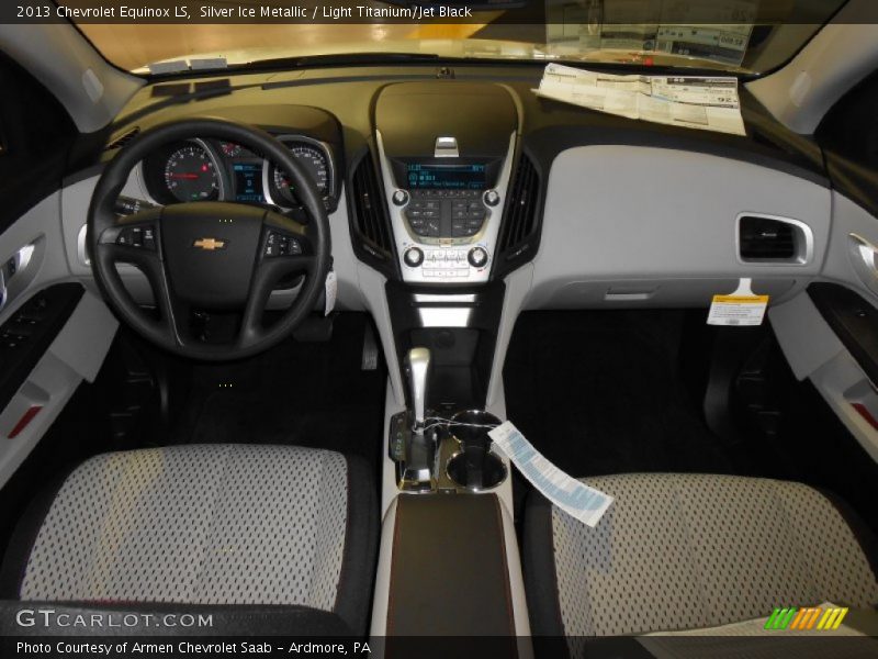Silver Ice Metallic / Light Titanium/Jet Black 2013 Chevrolet Equinox LS