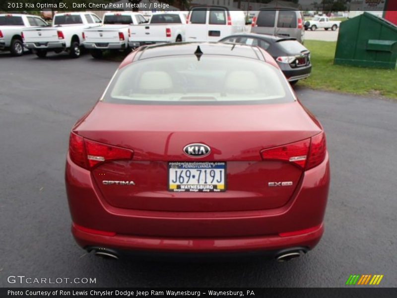 Dark Cherry Pearl Metallic / Beige 2013 Kia Optima EX