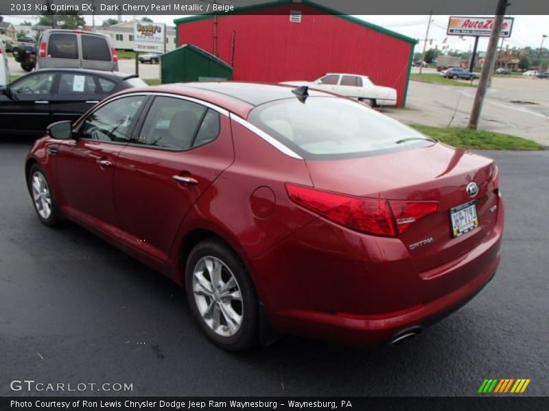 Dark Cherry Pearl Metallic / Beige 2013 Kia Optima EX