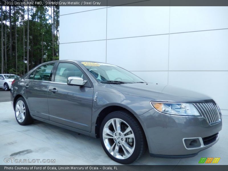 Sterling Gray Metallic / Steel Gray 2010 Lincoln MKZ FWD