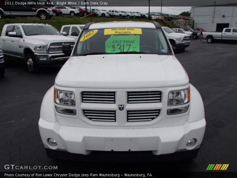 Bright White / Dark Slate Gray 2011 Dodge Nitro Heat 4x4