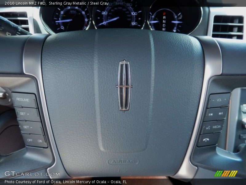 Sterling Gray Metallic / Steel Gray 2010 Lincoln MKZ FWD